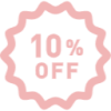 10% OFFのラベルアイコン素材 2